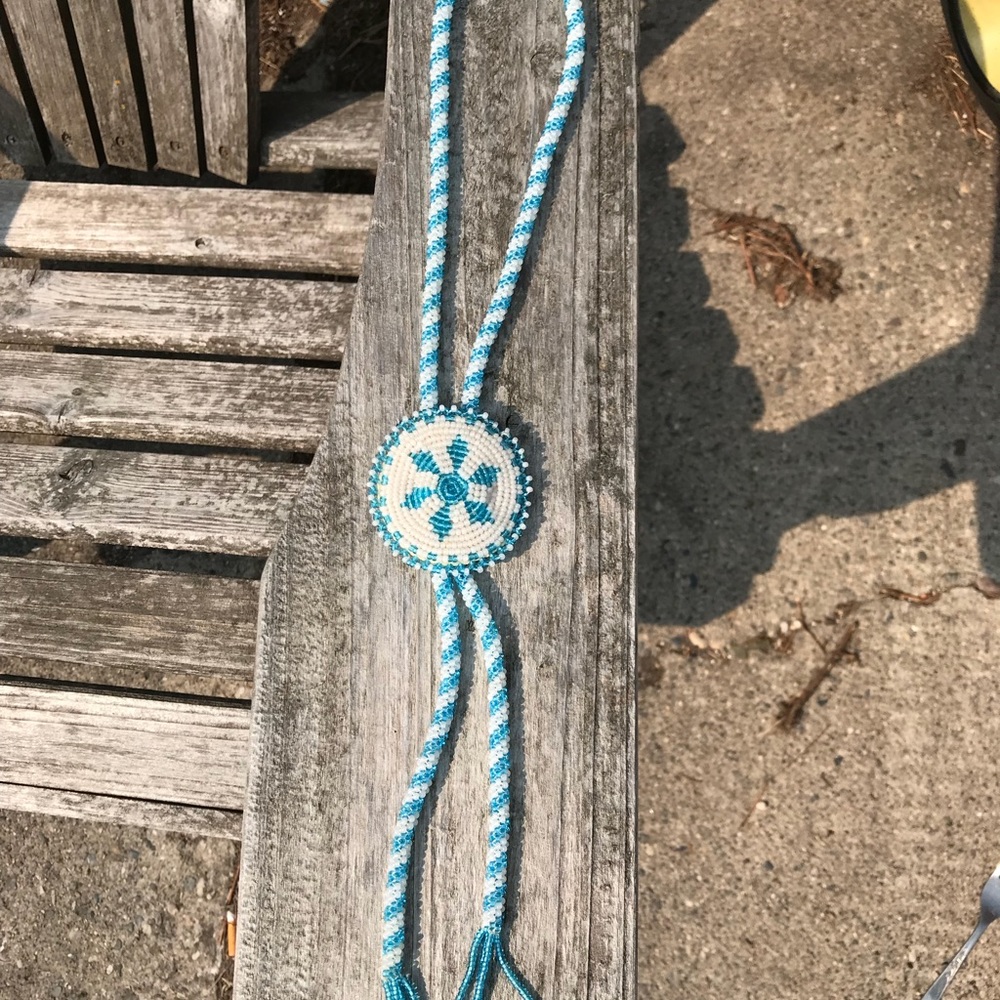 Native American beaded bolo